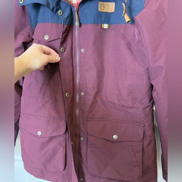Picture Organic Kate Ski Snowboard Jacket Purple Women’s Size Large - Picture 3 of 16